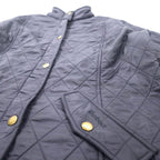 Barbour Quilted Jacket 40 Navy Polyester Cavalry Polar 3 Warrants