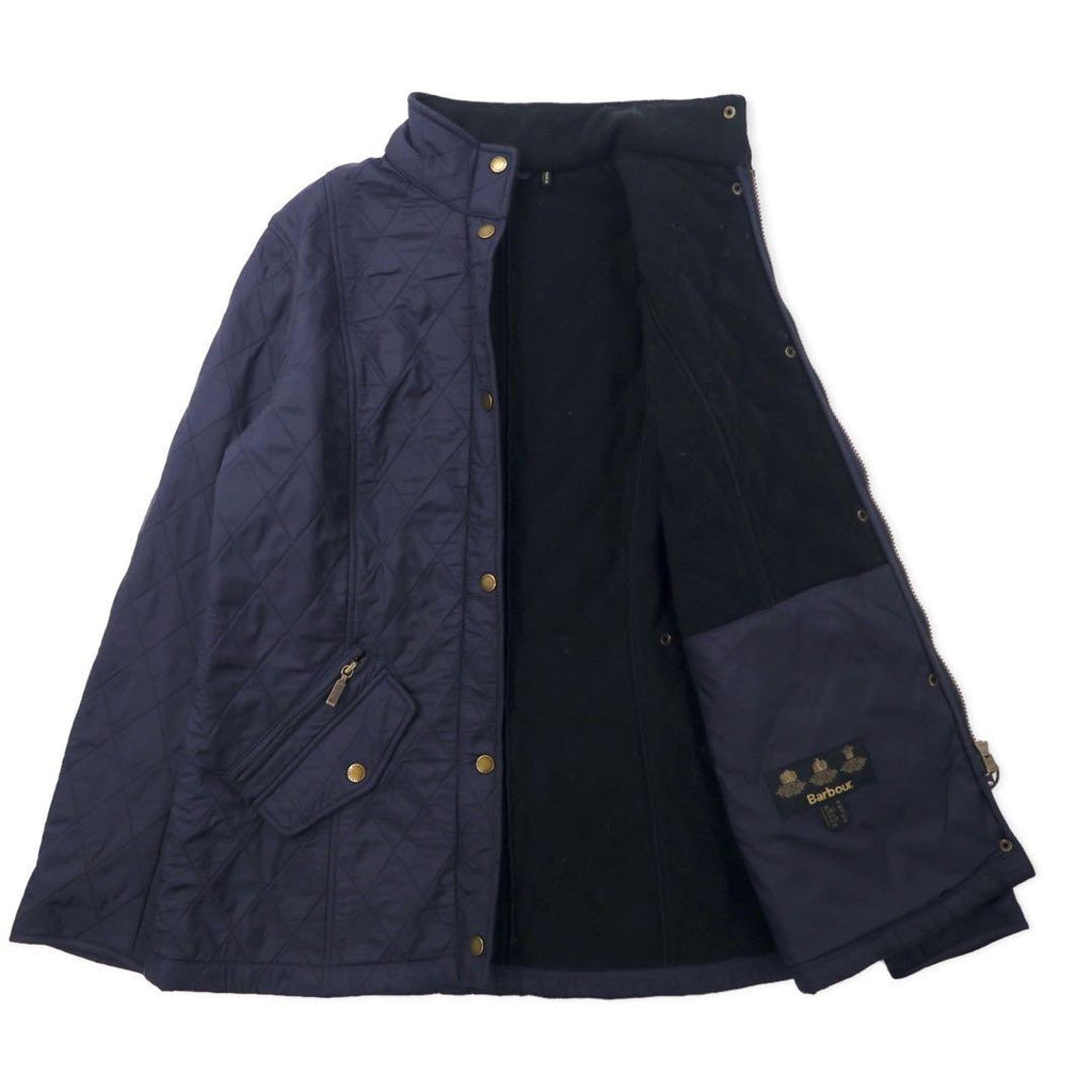Barbour Quilted Jacket 40 Navy Polyester Cavalry Polar 3 Warrants