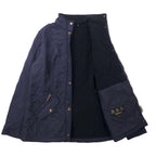 Barbour Quilted Jacket 40 Navy Polyester Cavalry Polar 3 Warrants