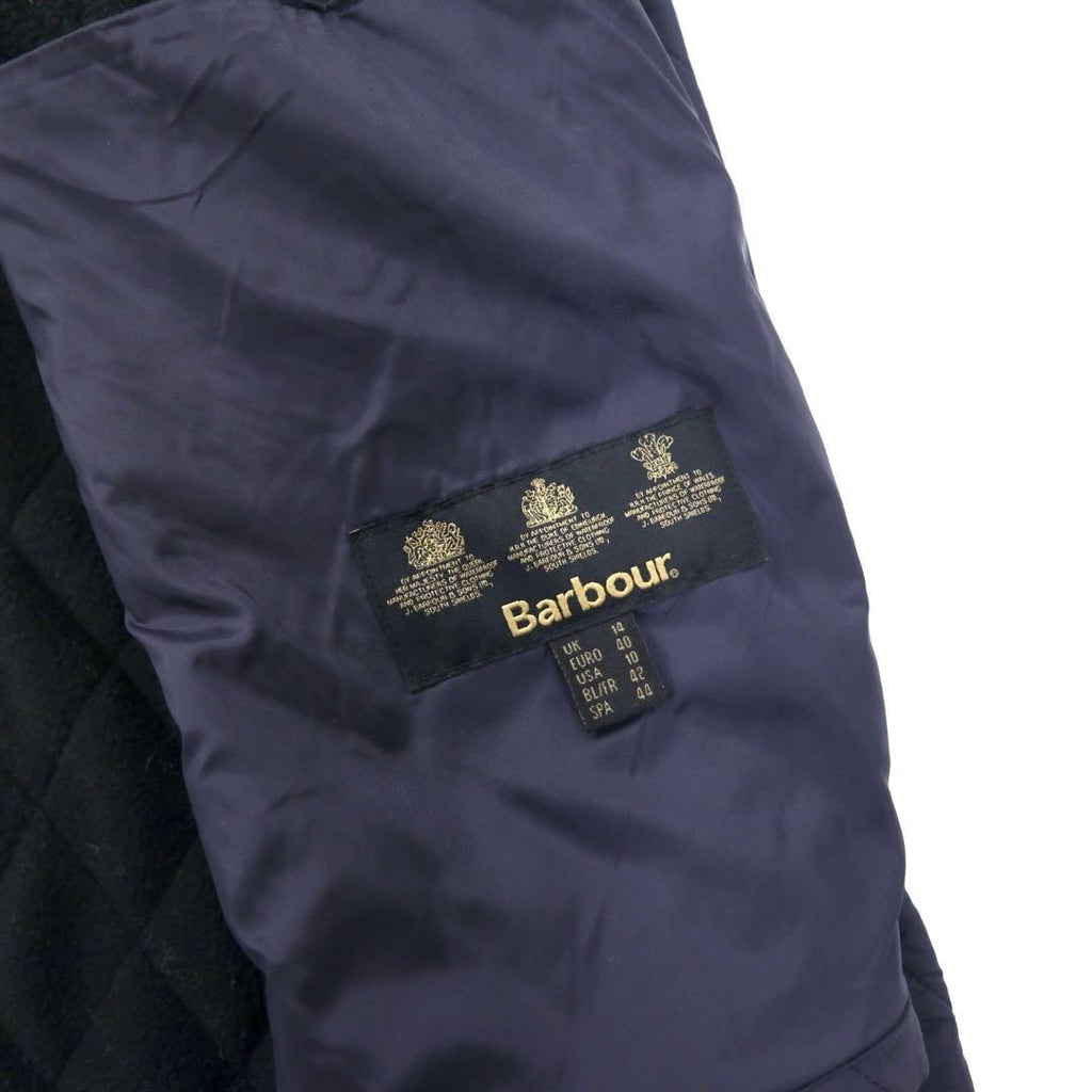 Barbour Quilted Jacket 40 Navy Polyester Cavalry Polar 3 Warrants