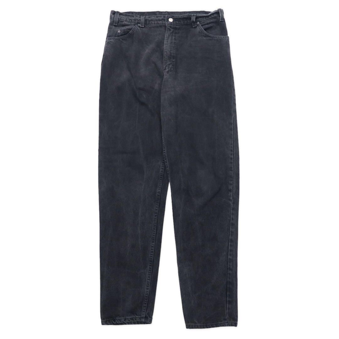 USA製 Levi's 90年代 テーパード ブラックデニムパンツ 550 ブラック 36 オレンジタブ 40550-4159 ルーズフィット
