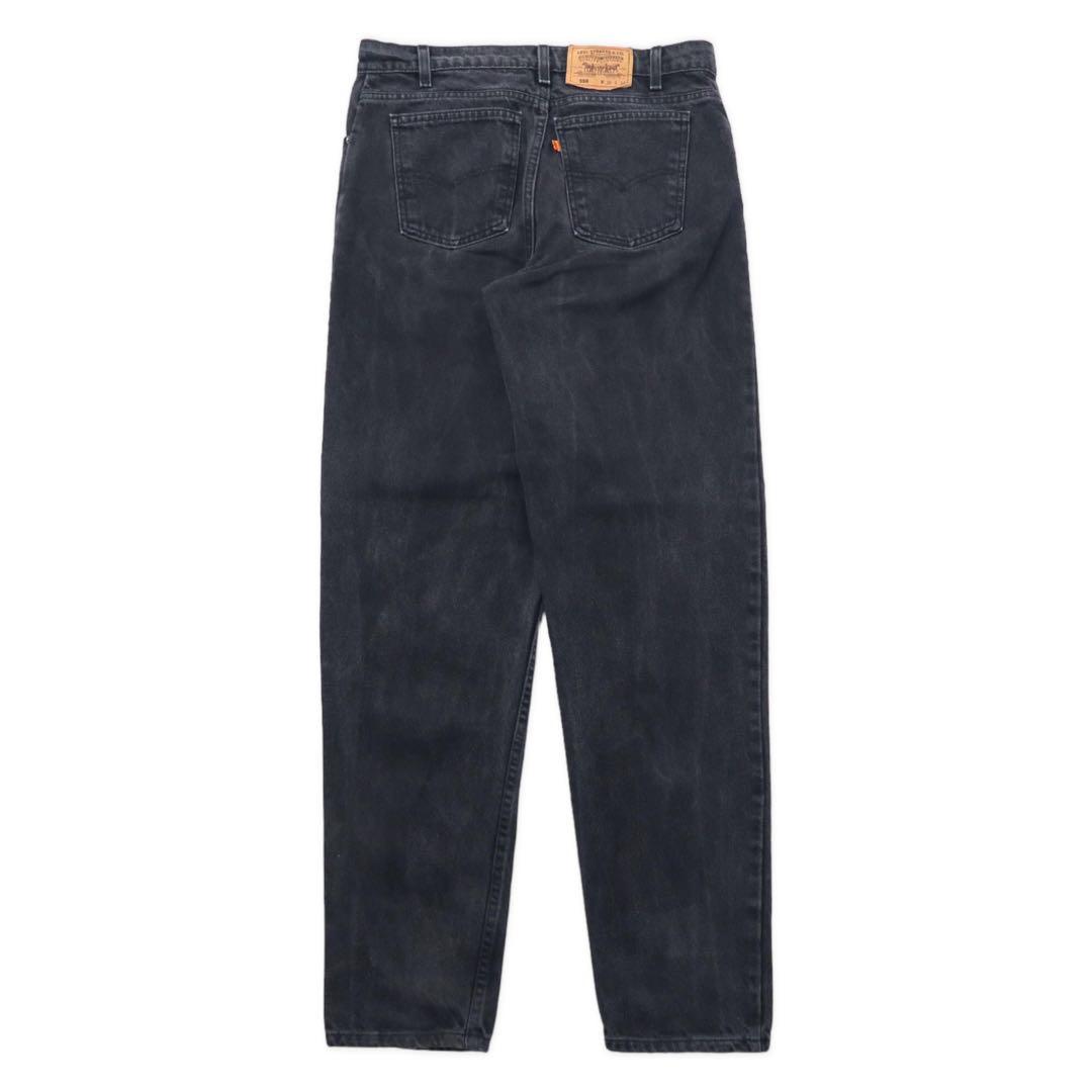 USA製 Levi's 90年代 テーパード ブラックデニムパンツ 550 ブラック 36 オレンジタブ 40550-4159 ルーズフィット