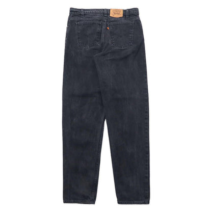 USA製 Levi's 90年代 テーパード ブラックデニムパンツ 550 ブラック 36 オレンジタブ 40550-4159 ルーズフィット