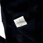 issey miyake 70's knit dress M black all over pattern acrylic asymmetric design deformation initial tag made in Japan