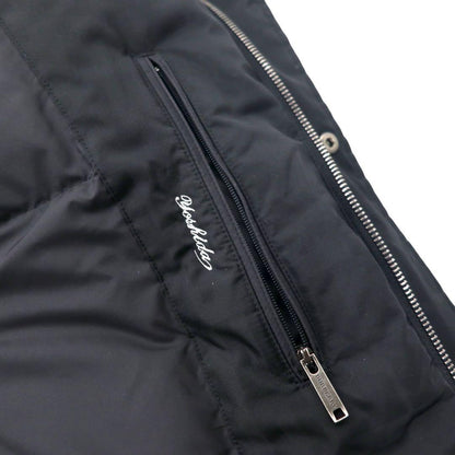 BURBERRY Shadow Check Down Jacket M Black Nova Check Hood Retractable BBN77-723-09