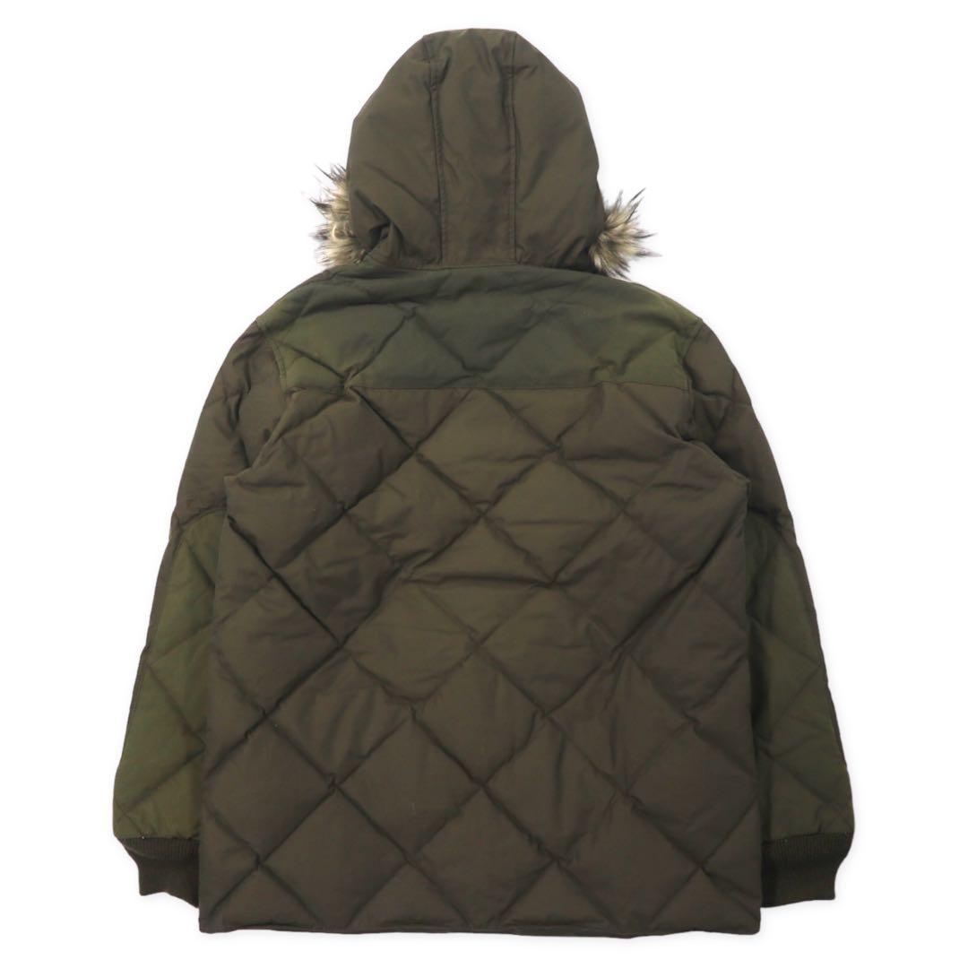 Eddie Bauer GEDDES PARKA BAUER DOWN Down Jacket M Khaki Cotton Nylon TALON Zip 60/40 Cross Waterproof EB550 Fill Power STORMREPEL GEDDES PARKA Reprint