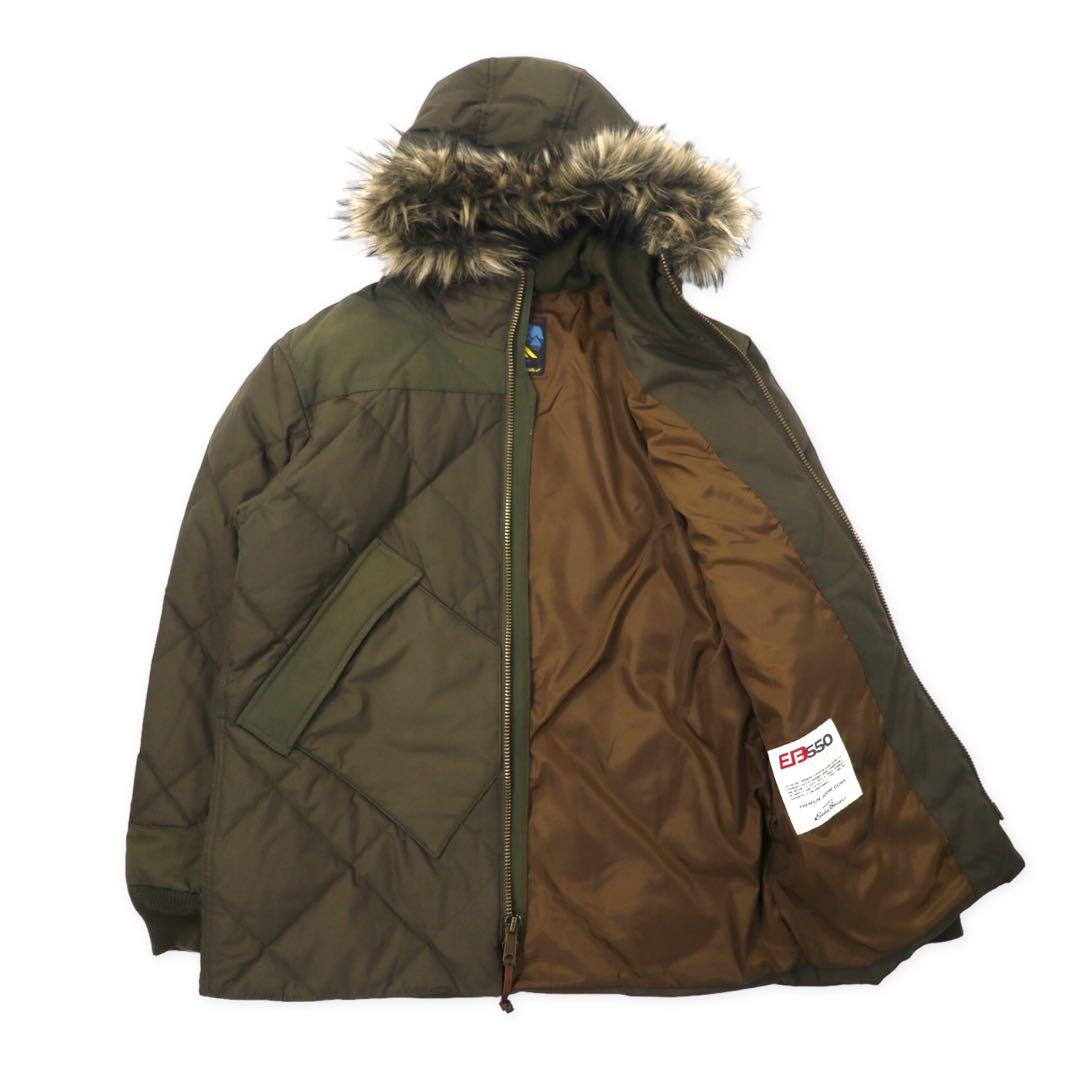 Eddie Bauer GEDDES PARKA BAUER DOWN Down Jacket M Khaki Cotton Nylon TALON Zip 60/40 Cross Waterproof EB550 Fill Power STORMREPEL GEDDES PARKA Reprint