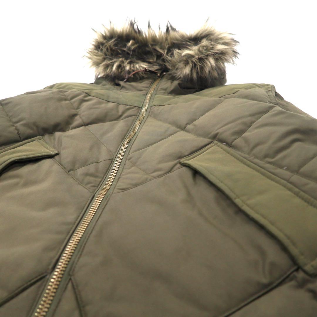Eddie Bauer GEDDES PARKA BAUER DOWN Down Jacket M Khaki Cotton Nylon TALON Zip 60/40 Cross Waterproof EB550 Fill Power STORMREPEL GEDDES PARKA Reprint