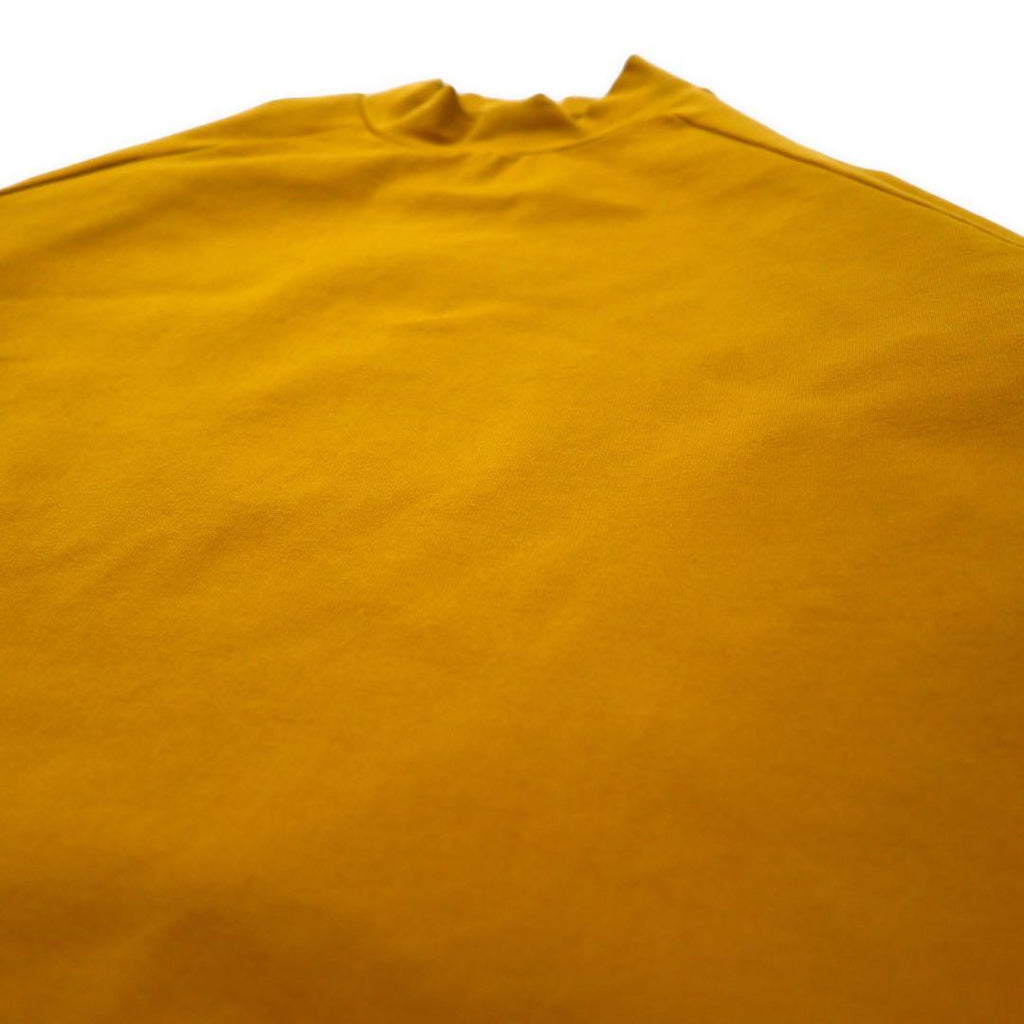 meanswhile ハイネックカットソー L Double Jersey High-necked レーヨン イエロー 日本製