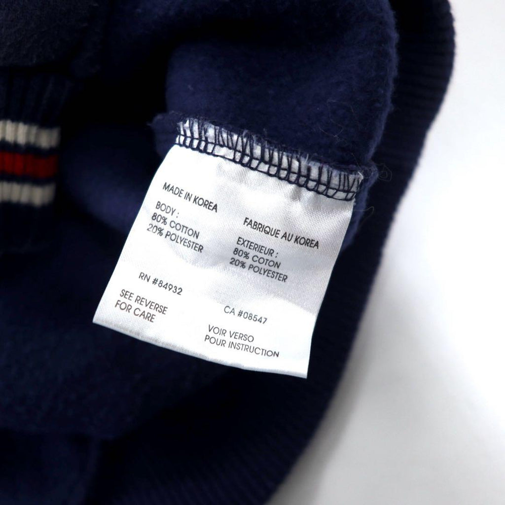 CCM CLASSICS リブライン スウェット XXL ネイビー コットン 裏起毛 NHL BLUE JACKETS ビッグサイズ