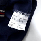 CCM CLASSICS リブライン スウェット XXL ネイビー コットン 裏起毛 NHL BLUE JACKETS ビッグサイズ