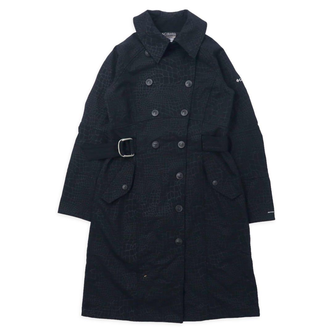 Columbia TITANIUM Soft Shell Trench Coat S Black Polyester OMNI-SHIELD Water Repellent