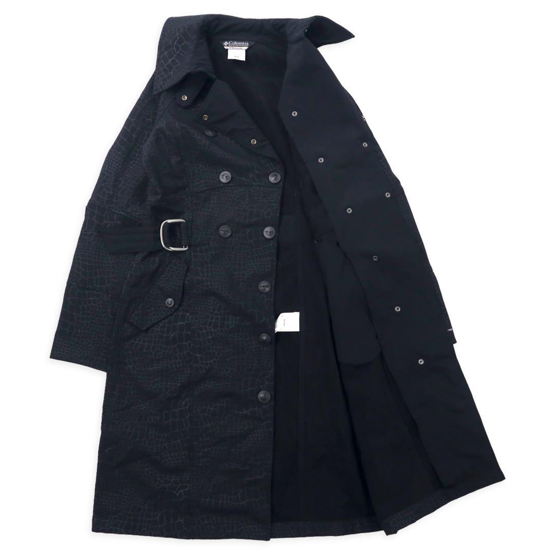 Columbia TITANIUM Soft Shell Trench Coat S Black Polyester OMNI-SHIELD Water Repellent