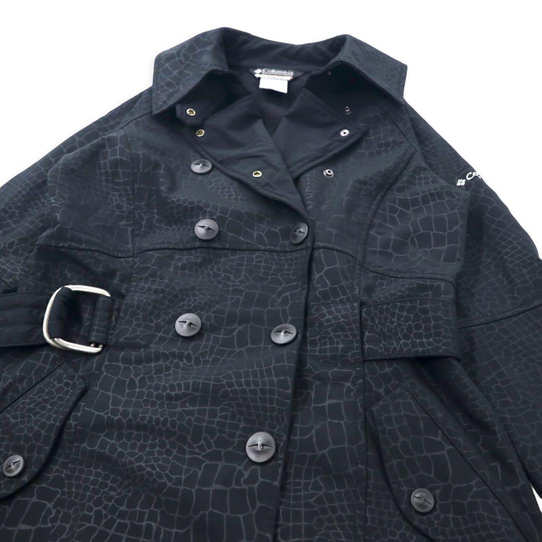 Columbia TITANIUM Soft Shell Trench Coat S Black Polyester OMNI-SHIELD Water Repellent