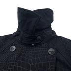 Columbia TITANIUM Soft Shell Trench Coat S Black Polyester OMNI-SHIELD Water Repellent