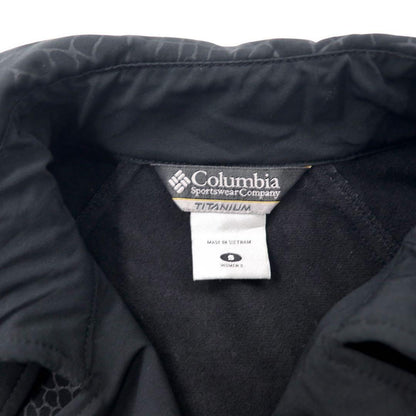 Columbia TITANIUM Soft Shell Trench Coat S Black Polyester OMNI-SHIELD Water Repellent