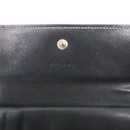 CELINE Trifold Wallet Gray Canvas Leather Macadam Pattern Monogram CE00/34 Made in Italy