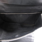 CELINE Trifold Wallet Gray Canvas Leather Macadam Pattern Monogram CE00/34 Made in Italy