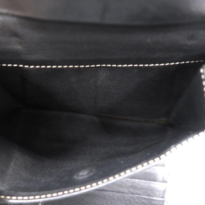 CELINE 3つ折り財布 グレー キャンバス レザー マカダム柄 モノグラム CE00/34 イタリア製