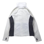 THE NORTH FACE Full Zip Fleece Jacket S White Polyester One Point Logo Embroidery TKA200