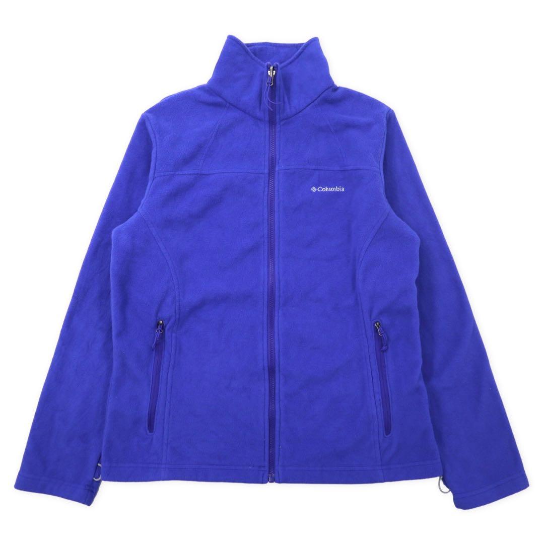 Columbia Full Zip Fleece Jacket L Blue Polyester Logo Embroidery Women's Benton Springs Full Zip Fleece Jacket XL0098
