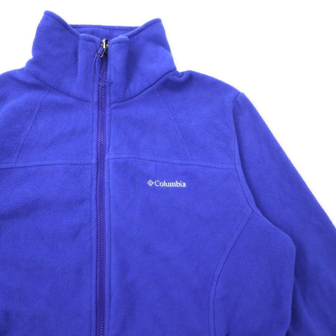 Columbia Full Zip Fleece Jacket L Blue Polyester Logo Embroidery Women's Benton Springs Full Zip Fleece Jacket XL0098