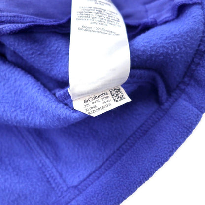 Columbia Full Zip Fleece Jacket L Blue Polyester Logo Embroidery Women's Benton Springs Full Zip Fleece Jacket XL0098