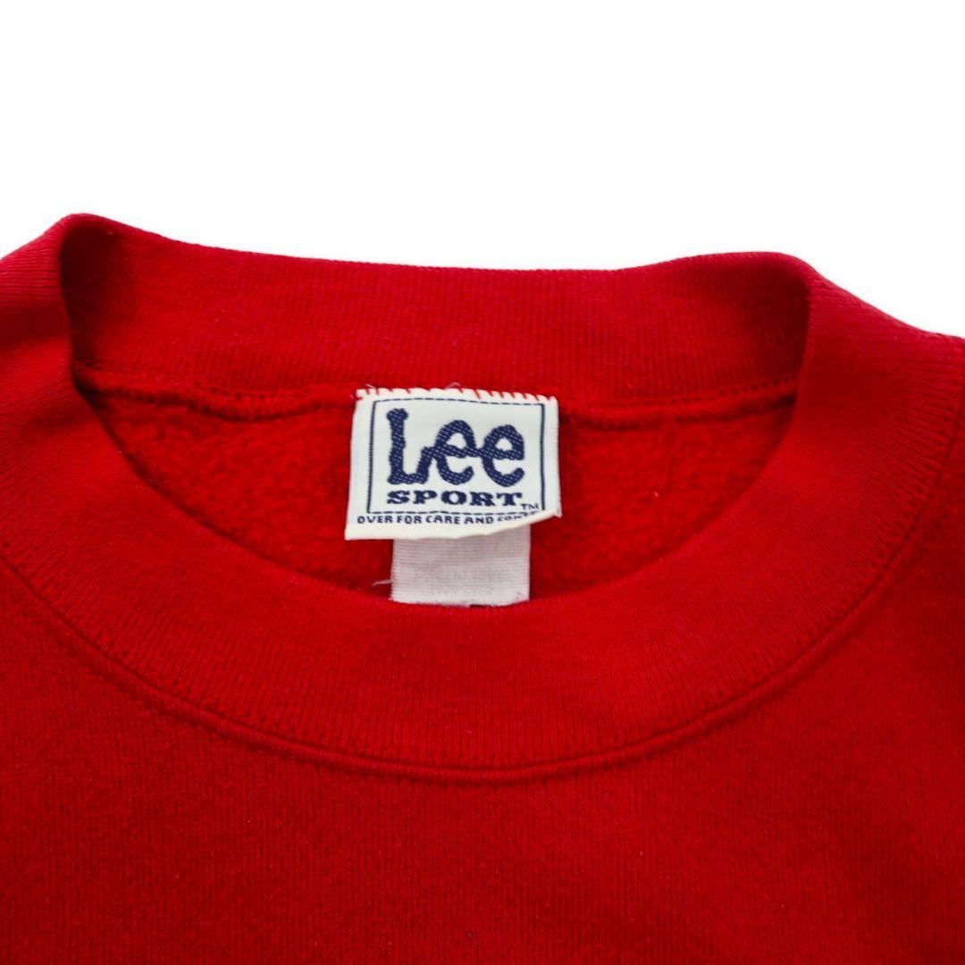 Lee SPORT USA製 90年代 カレッジ プリントスウェット 2XL レッド コットン 裏起毛 OHIO STATE BUCKEYES