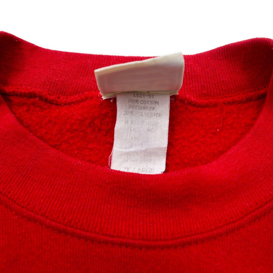 Lee SPORT USA製 90年代 カレッジ プリントスウェット 2XL レッド コットン 裏起毛 OHIO STATE BUCKEYES