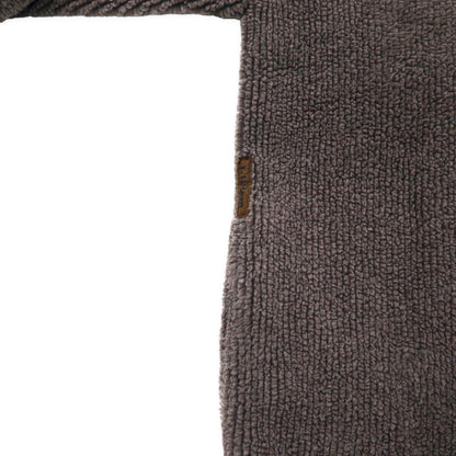 LLBean Made in USA 80's Half Zip Boa Fleece Jacket L Gray Acrylic Triangle Tag X808 Big Size