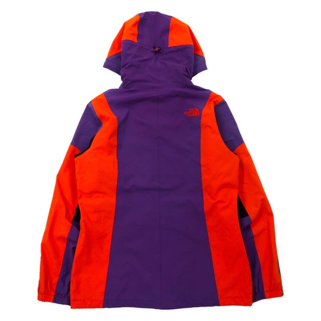 THE NORTH FACE Soft Shell Parka M Purple Orange Nylon HYVENT Waterproof Breathable Logo Embroidery Waterproof Zip