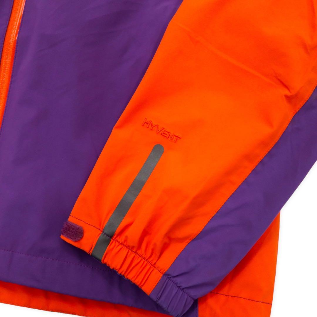 THE NORTH FACE Soft Shell Parka M Purple Orange Nylon HYVENT Waterproof Breathable Logo Embroidery Waterproof Zip