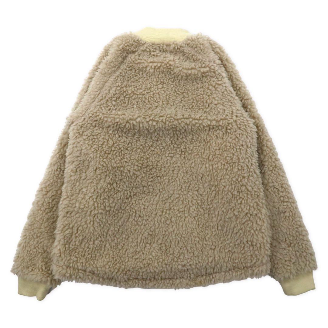 patagonia Retro-X Fleece Bomber Jacket XL Beige Polyester Snap Button Retro-X Fleece Bomber Jacket 65415FA19