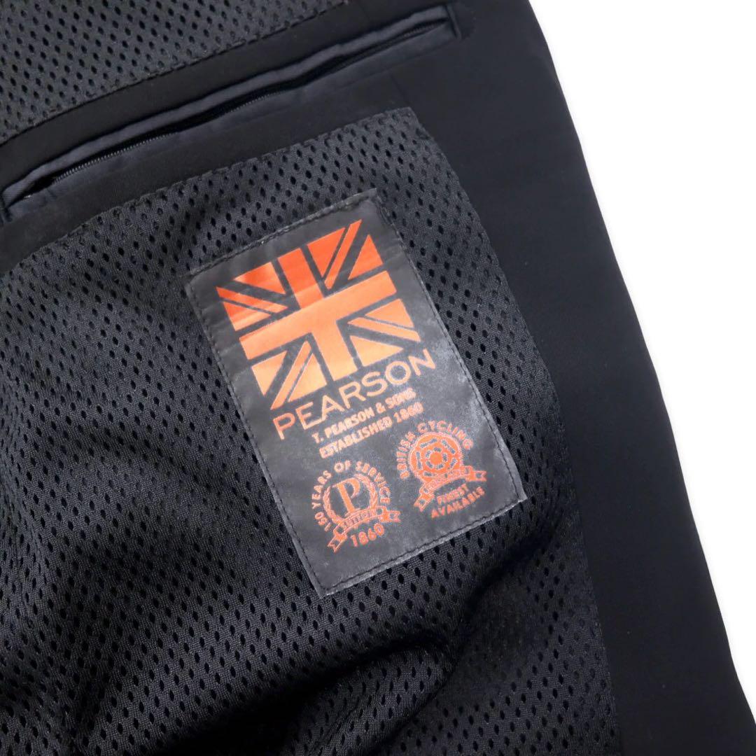 nano universe × Pearson 2B Suit Setup 46 Black Polyester Stretch Cycling Suit