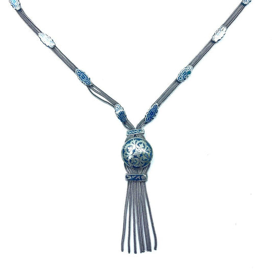 Vintage Silver Necklace Vintage Silver Necklace Antique Concho SV980