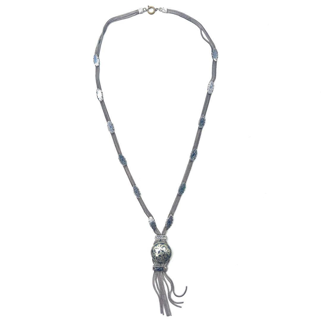 Vintage Silver Necklace ヴィンテージ シルバー ネックレス アンティーク コンチョ SV980