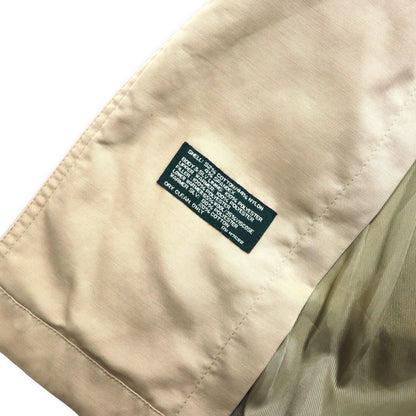 LAUREN RALPH LAUREN Trench Coat 38S Beige Cotton Nylon Removable Liner
