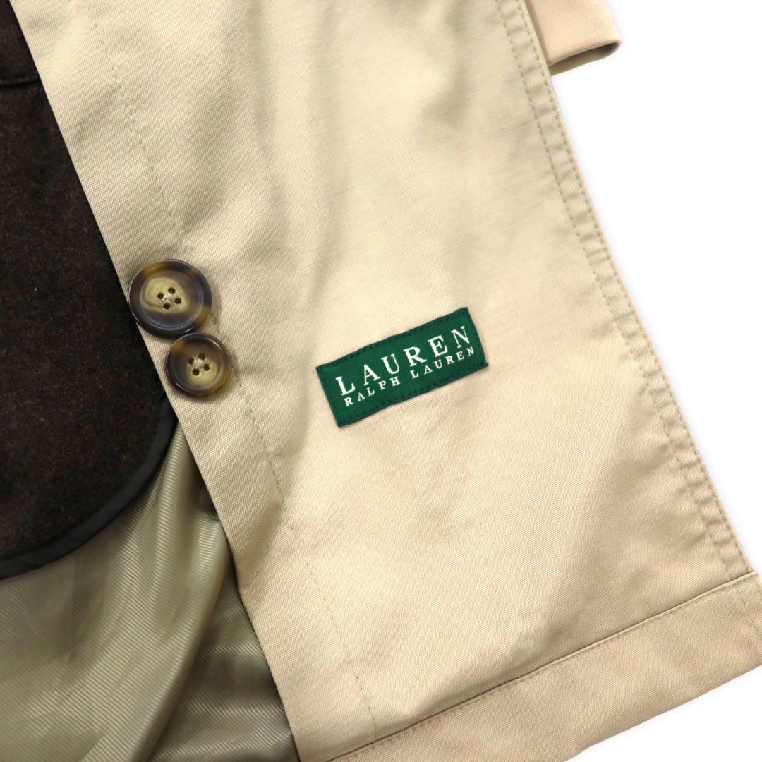 LAUREN RALPH LAUREN Trench Coat 38S Beige Cotton Nylon Removable Liner