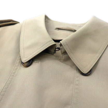 LAUREN RALPH LAUREN Trench Coat 38S Beige Cotton Nylon Removable Liner