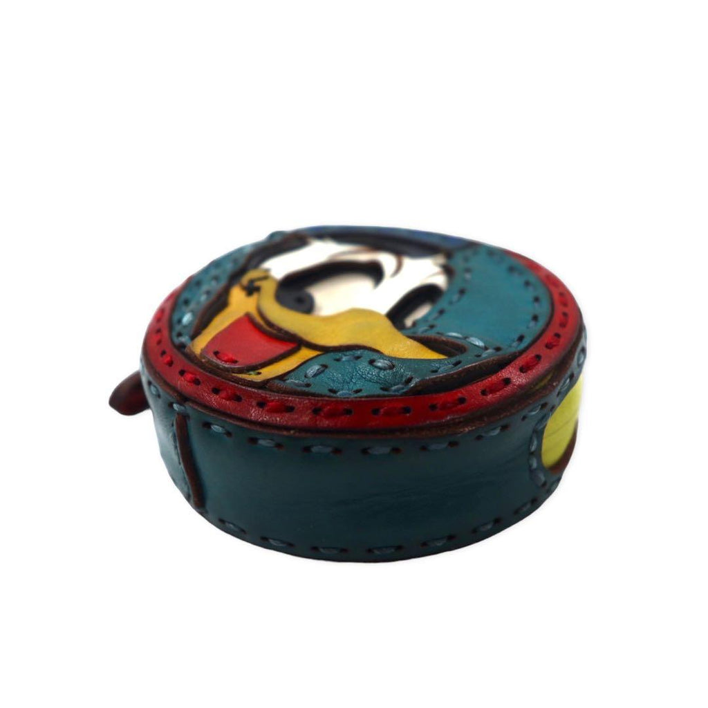 ojaga design × Disney coin case leather Donald Duck multicolor made in Japan