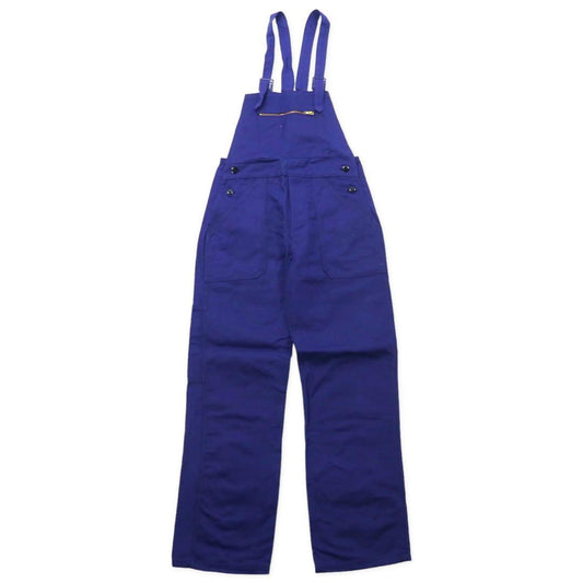 Vintage French Work Overall 60年代 ユーロワーク フレンチ オーバーオール 44 ブルー コットン aileeジップ フランス製