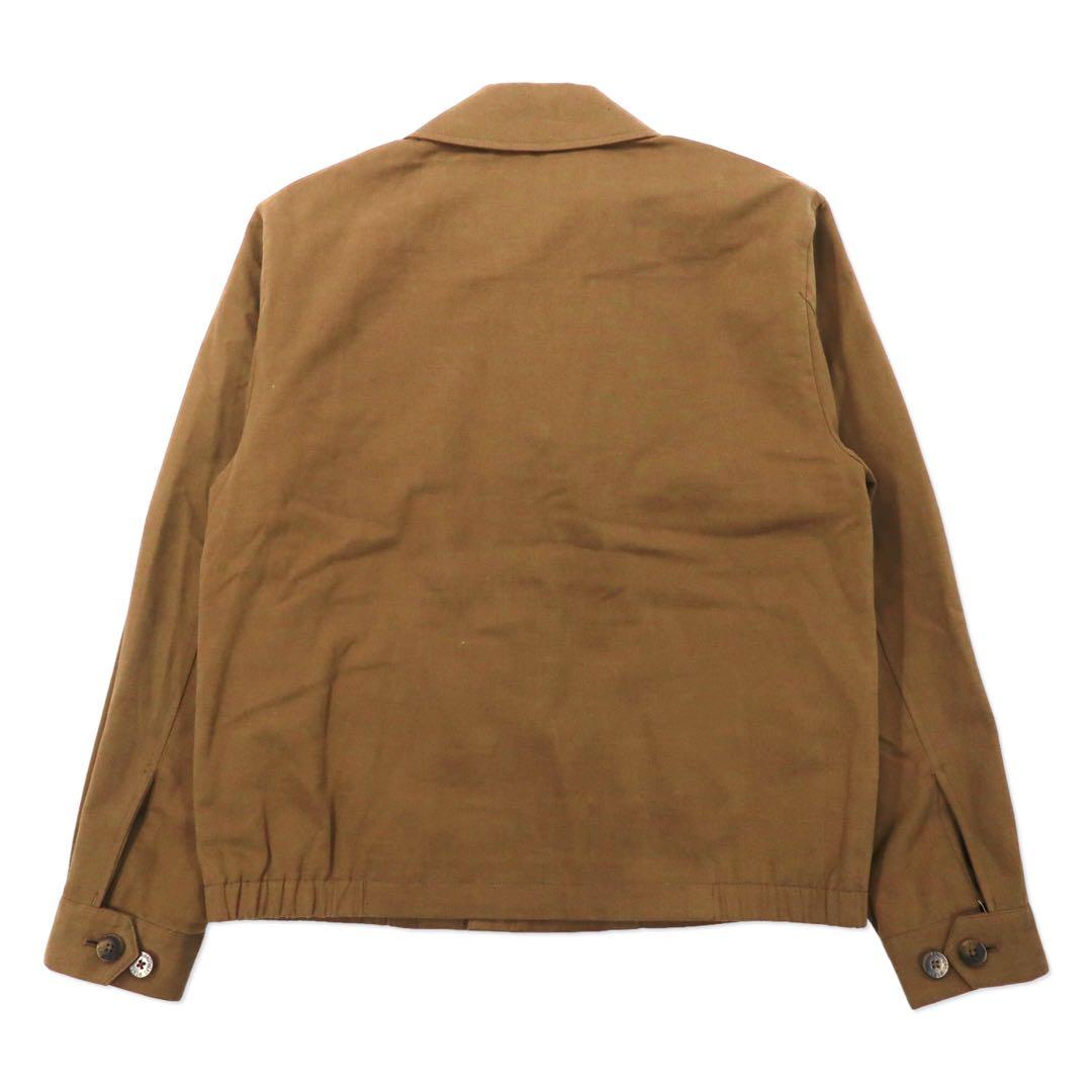 Brooks Brothers スウィングトップ ハリントンジャケット L ベージュ コットン 裏地チェック