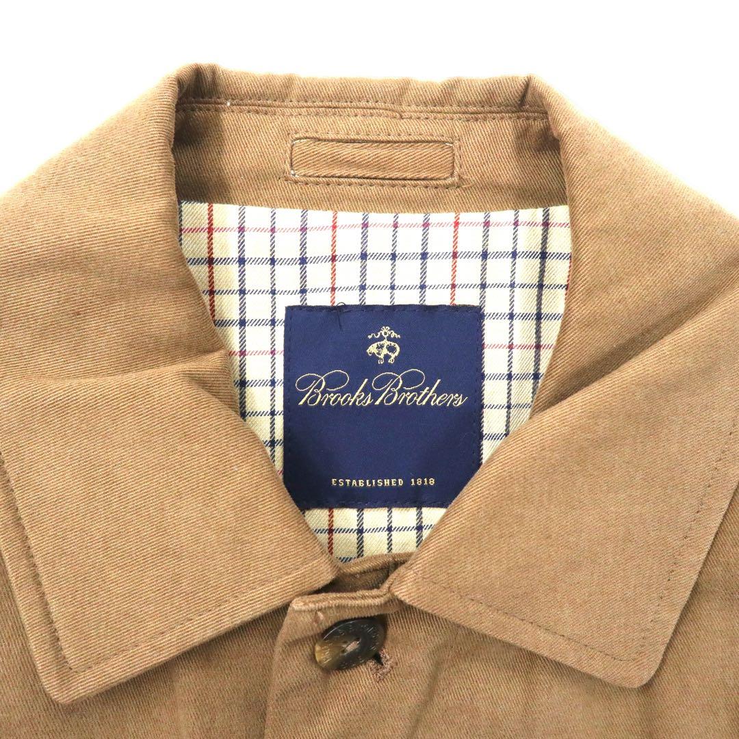 Brooks Brothers スウィングトップ ハリントンジャケット L ベージュ コットン 裏地チェック