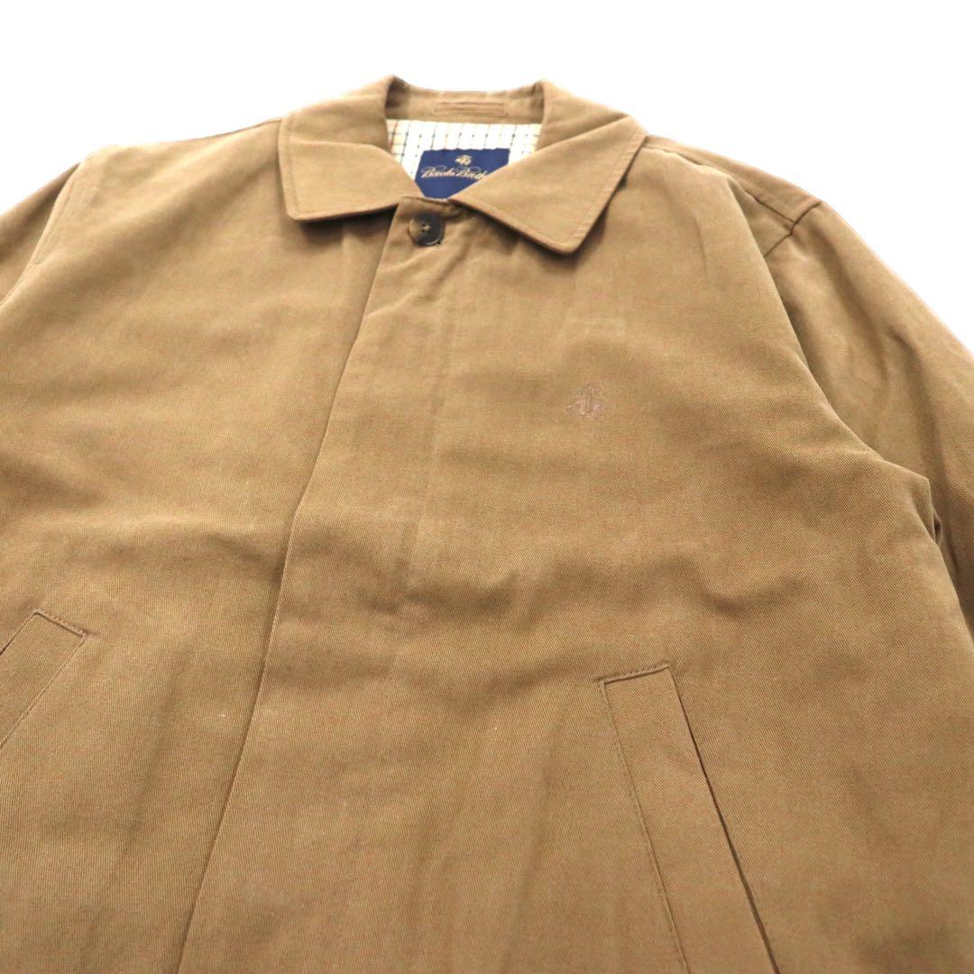 Brooks Brothers スウィングトップ ハリントンジャケット L ベージュ コットン 裏地チェック