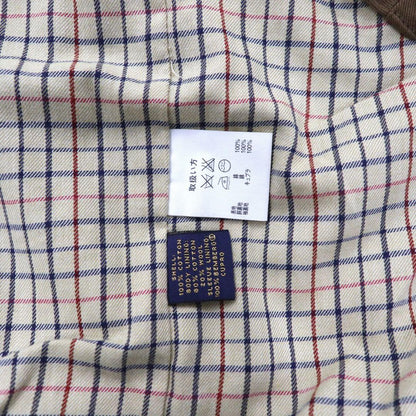 Brooks Brothers スウィングトップ ハリントンジャケット L ベージュ コットン 裏地チェック
