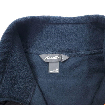 Eddie Bauer ハーフジップ フリースジャケット M ネイビー ポリエステル ワンポイントロゴ刺繍 Cloud Layer Pro 1/4 Zip Jacket EM31LK119