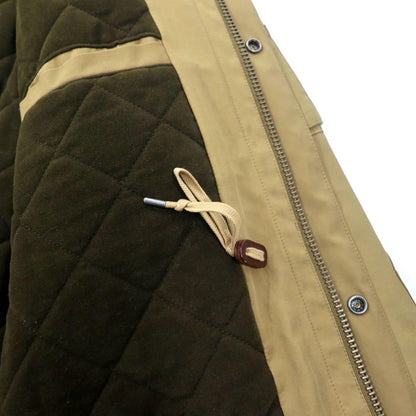 Polo by Ralph Lauren フィールドジャケット 3L ベージュ コットン ナイロン キルティングライナー ドローコード