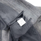 Christian Dior MONSIEUR Linen 2B Tailored Jacket M Gray Cotton Old