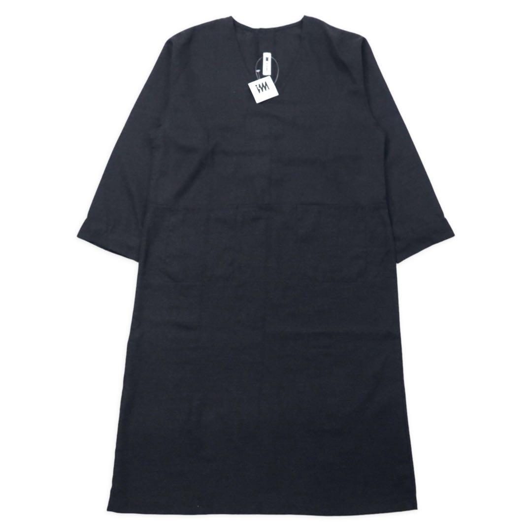 im product ISSEY MIYAKE One Piece Back Button FREE Gray Polyester Rayon Made in Japan Unused