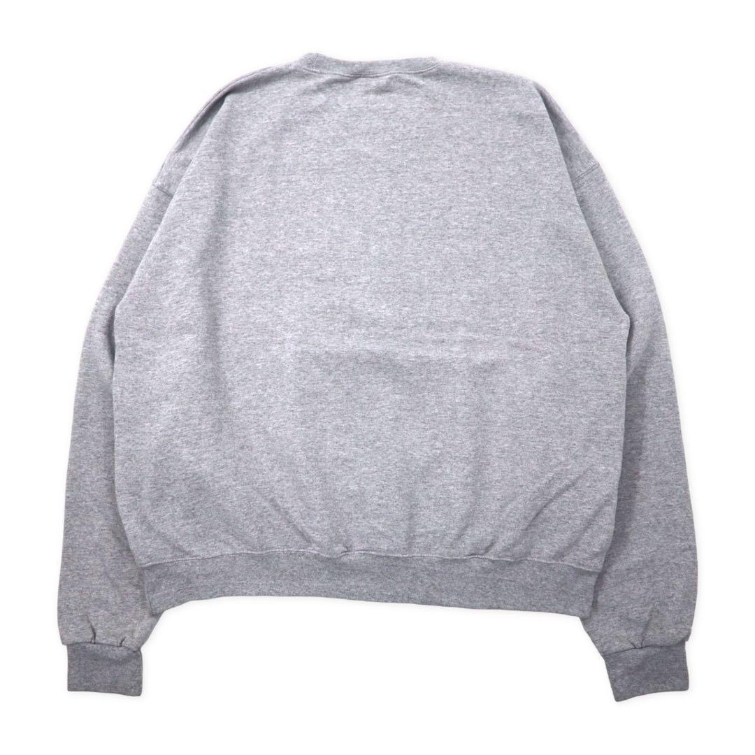 Champion 90's College Print Sweatshirt XL Gray Cotton MARYLAND Big Size Made in Honduras